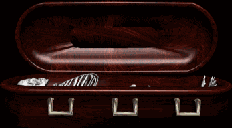 You really can get your very own halloween casket here!