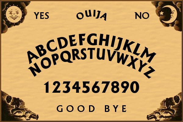 Have a question for the spirits and no Ouija board at home?  No problem, visit the Web Ouija!